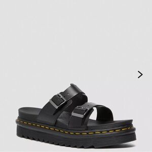 DOC MARTENS MYLES BRANDO PLATFORM SLIDE SANDALS